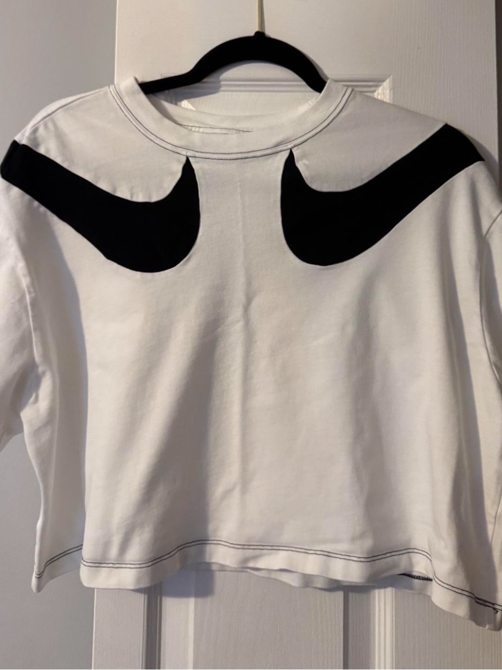 Nike White T-Shirt with Black Logo Tag